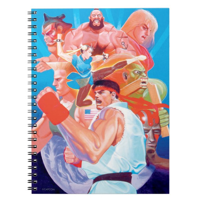Street Fighter 2 Ryu Group Notebook (Front)
