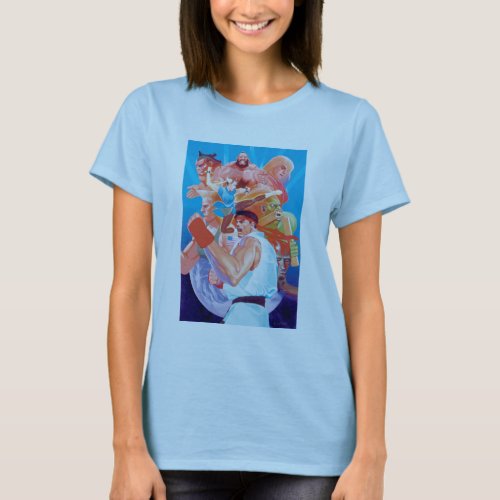 Street Fighter 2 Ryu Group T_Shirt