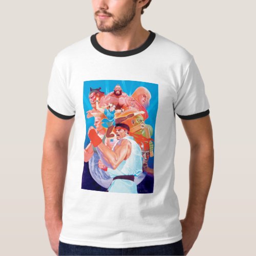 Street Fighter 2 Ryu Group T_Shirt