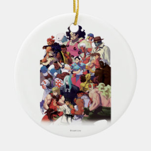 Street Fighter 3 Third Strike Cast Ceramic Ornament