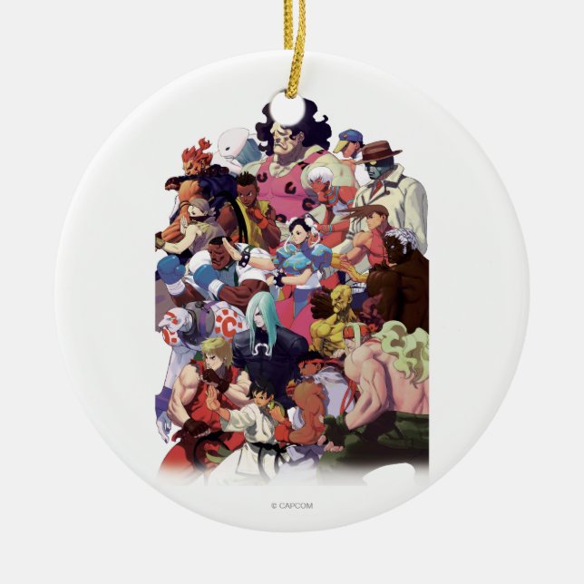 Street Fighter 3 Third Strike Cast Ceramic Ornament (Front)