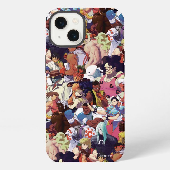 Street Fighter 3 Third Strike Cast Iphone Case (Back)