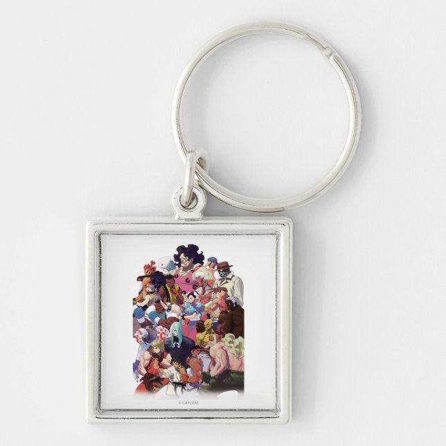 Street Fighter 3 Third Strike Cast Keychain (Front)