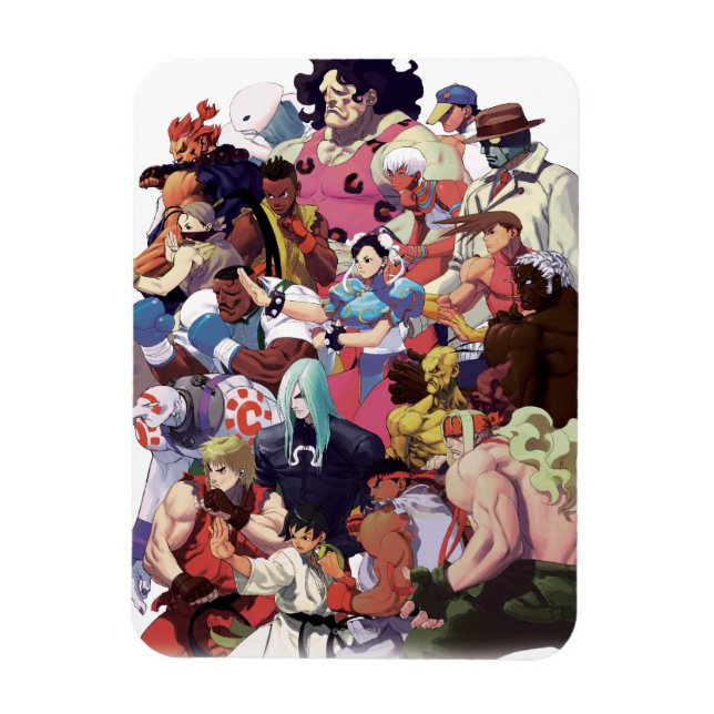 Street Fighter 3 Third Strike Cast Magnet (Vertical)