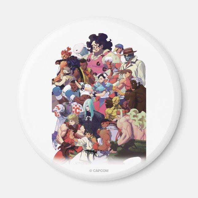 Street Fighter 3 Third Strike Cast Magnet (Front)
