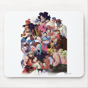 Street Fighter 3 Third Strike Cast Mouse Pad