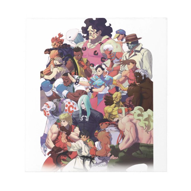 Street Fighter 3 Third Strike Cast Notepad (Front)
