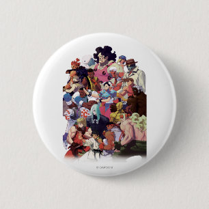 Street Fighter 3 Third Strike Cast Pinback Button