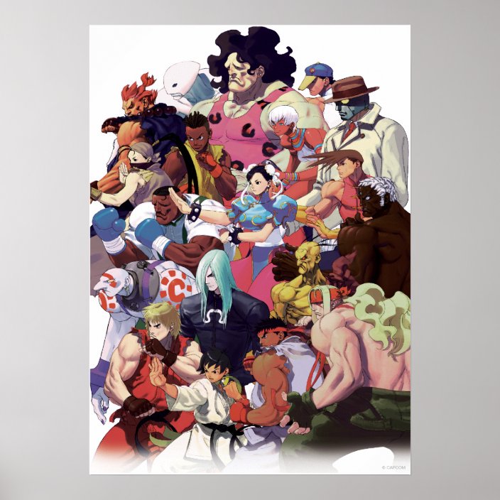 Art Poster FAST SHIPPING 32in x 22in Street Fighter Third Strike