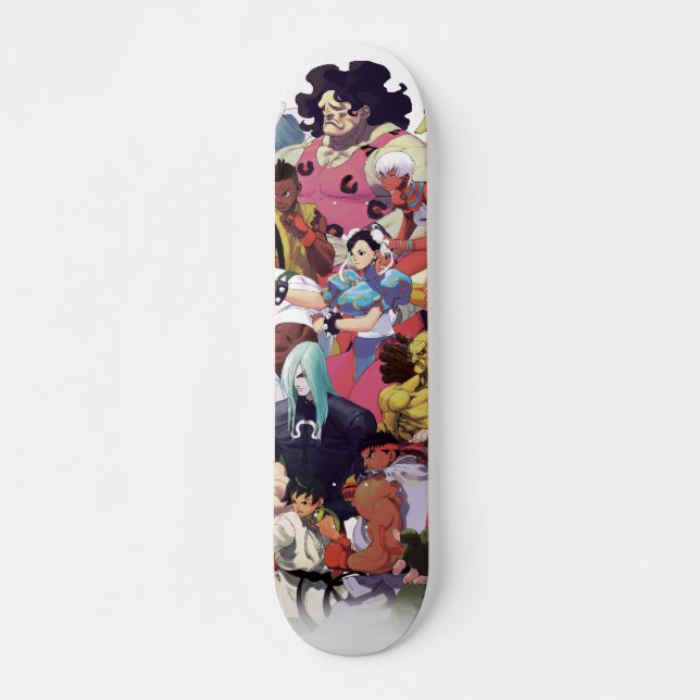 Street Fighter 3 Third Strike Cast Skateboard Deck (Front)