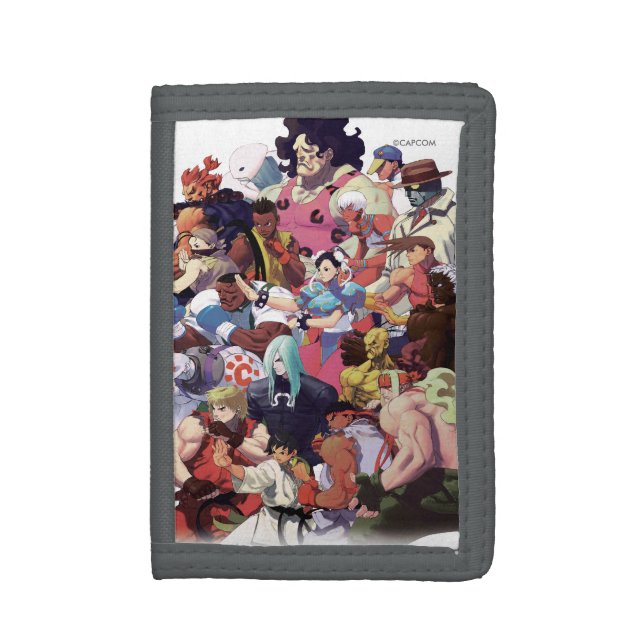 Street Fighter 3 Third Strike Cast Tri-fold Wallet (Front Vertical)