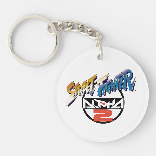 Street Fighter Alpha 2 Logo 2 Keychain (Front)