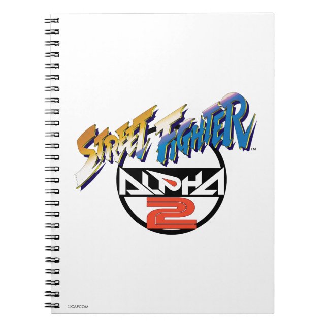 Street Fighter Alpha 2 Logo 2 Notebook (Front)