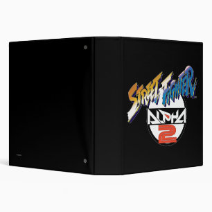 Street Fighter Alpha 2 Logo 3 Ring Binder