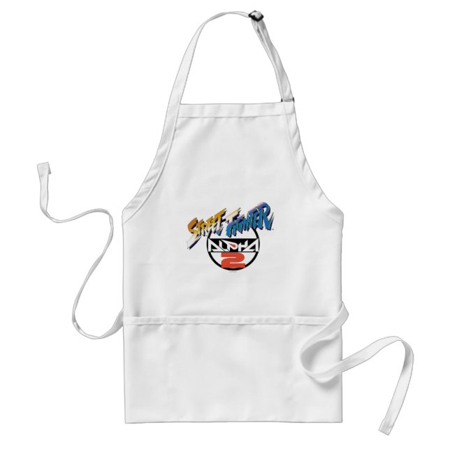 Street Fighter Alpha 2 Logo Adult Apron (Front)