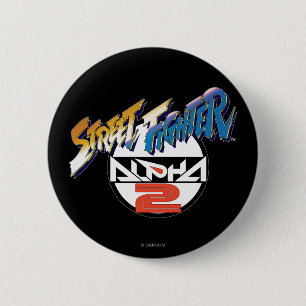 Street Fighter Alpha 2 Logo Button