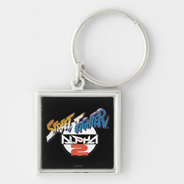 Street Fighter Alpha 2 Logo Keychain (Front)
