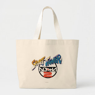 Street Fighter Alpha 2 Logo Large Tote Bag