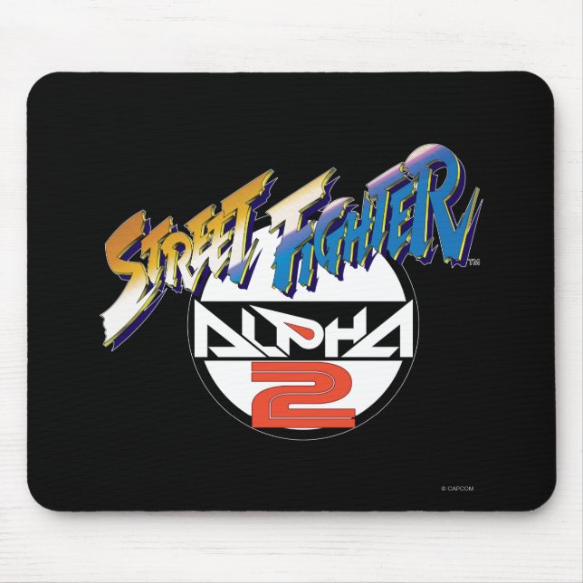 Street Fighter Alpha 2 Logo Mouse Pad (Front)