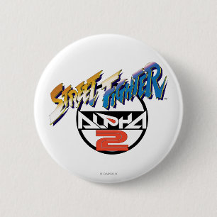 Street Fighter Alpha 2 Logo Pinback Button