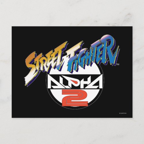 Street Fighter Alpha 2 Logo Postcard