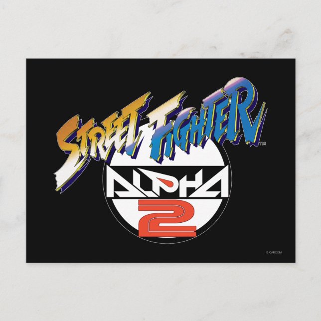 Street Fighter Alpha 2 Logo Postcard (Front)