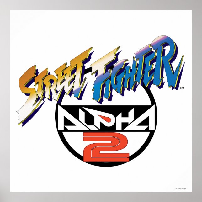 Street Fighter Alpha 2 Logo Poster (Front)