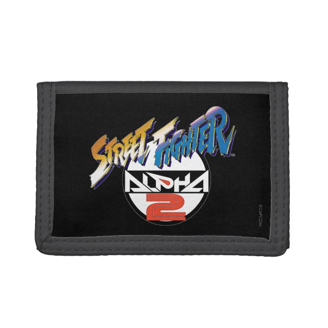 Street Fighter Alpha 2 Logo Tri-fold Wallet (Front)