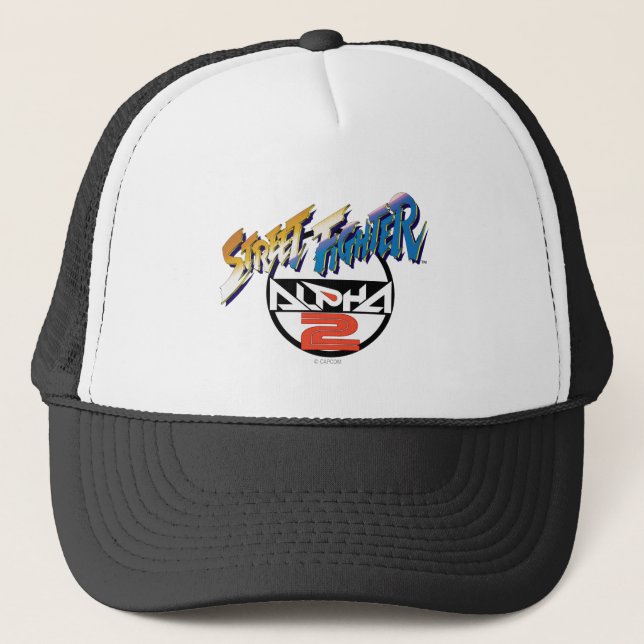 Street Fighter Alpha 2 Logo Trucker Hat (Front)