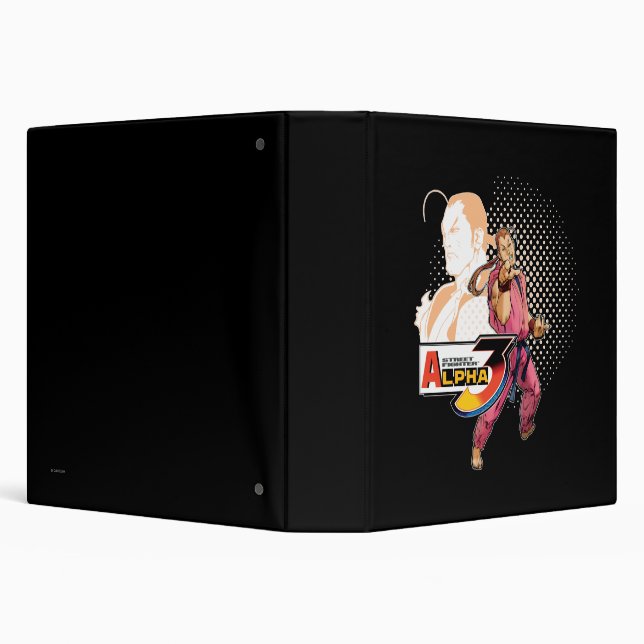 Street Fighter Alpha 3 Dan 3 Ring Binder (Background)