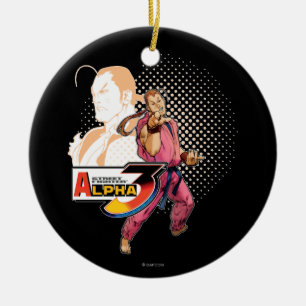 Street Fighter Alpha 3 Dan Ceramic Ornament