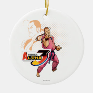 Street Fighter Alpha 3 Dan Ceramic Ornament