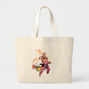 Street Fighter Alpha 3 Dan Large Tote Bag
