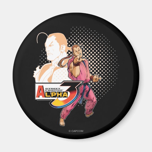 Street Fighter Alpha 3 Dan Magnet (Front)