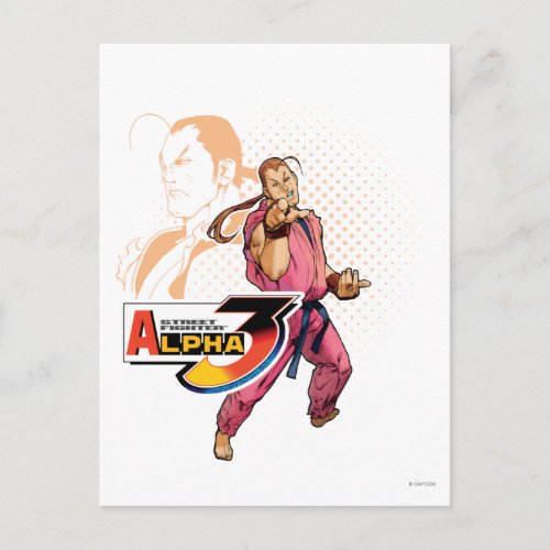 Street Fighter Alpha 3 Dan Postcard