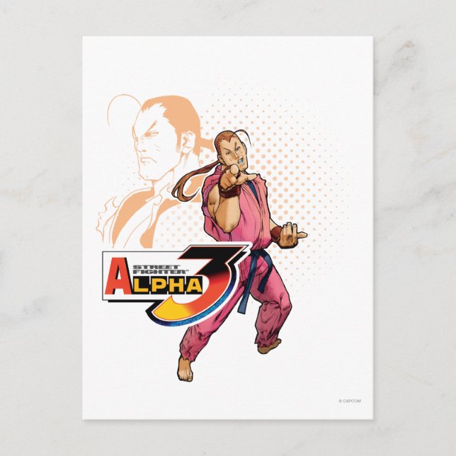 Street Fighter Alpha 3 Dan Postcard (Front)