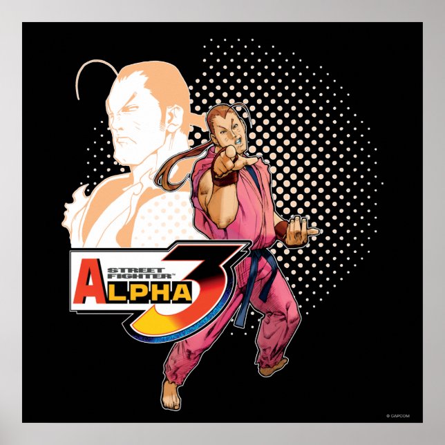 Street Fighter Alpha 3 Dan Poster (Front)