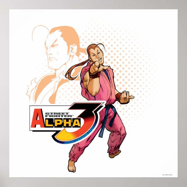 Street Fighter Alpha 3 Dan Poster (Front)