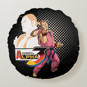 Street Fighter Alpha 3 Dan Round Pillow