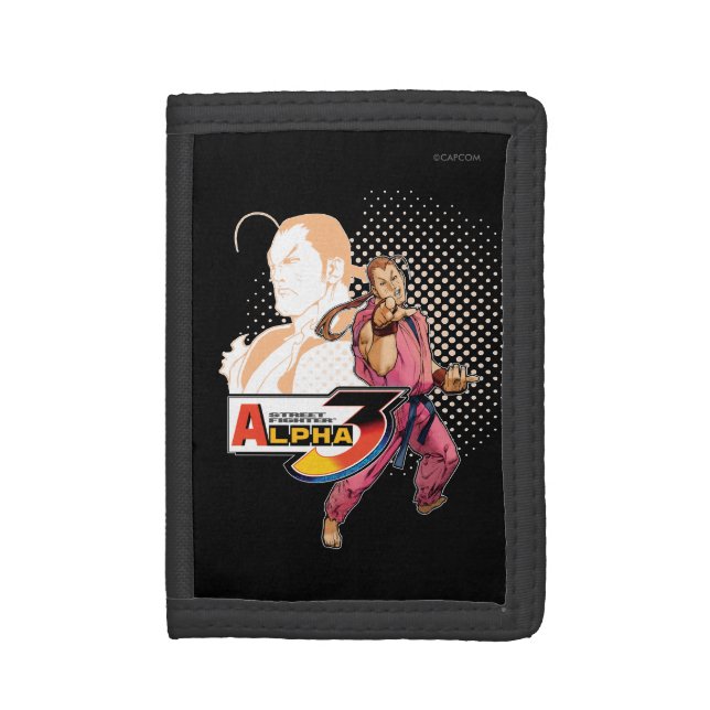 Street Fighter Alpha 3 Dan Tri-fold Wallet (Front Vertical)