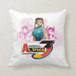 Street Fighter Alpha 3 Femme Fatale 2 Throw Pillow