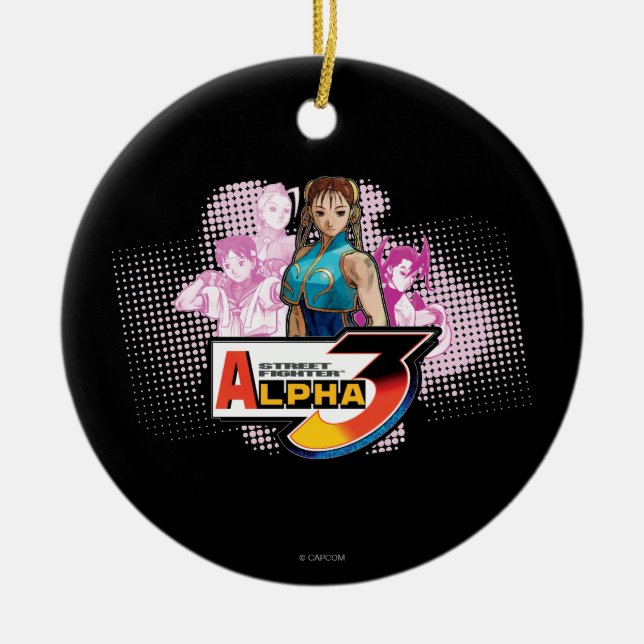Street Fighter Alpha 3 Femme Fatale Ceramic Ornament (Front)