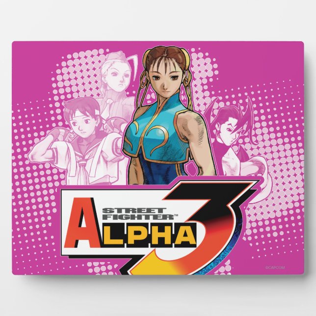 Street Fighter Alpha 3 Femme Fatale Plaque (Front)