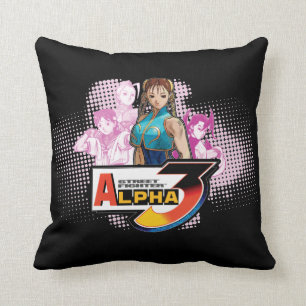 Street Fighter Alpha 3 Femme Fatale Throw Pillow