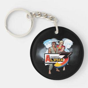 Street Fighter Alpha 3 Ken & Ryu 2 Keychain