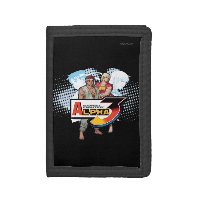 Street Fighter Alpha 3 Ken & Ryu 2 Trifold Wallet (Front Vertical)