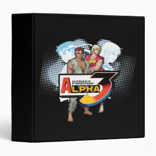 Street Fighter Alpha 3 Ken & Ryu 3 Ring Binder