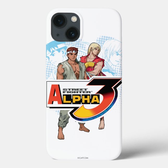 Street Fighter Alpha 3 Ken & Ryu Case-Mate iPhone Case (Back)