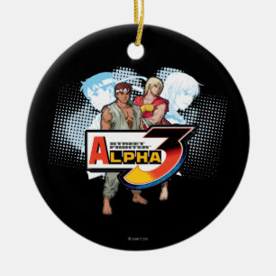 Street Fighter Alpha 3 Ken & Ryu Ceramic Ornament