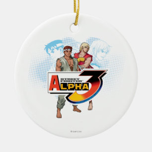 Street Fighter Alpha 3 Ken & Ryu Ceramic Ornament